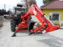 DP-5 závěsný zakladač s výškou nakládky 5 m, hloubkou kopání 3 m, také pro lesnictví
